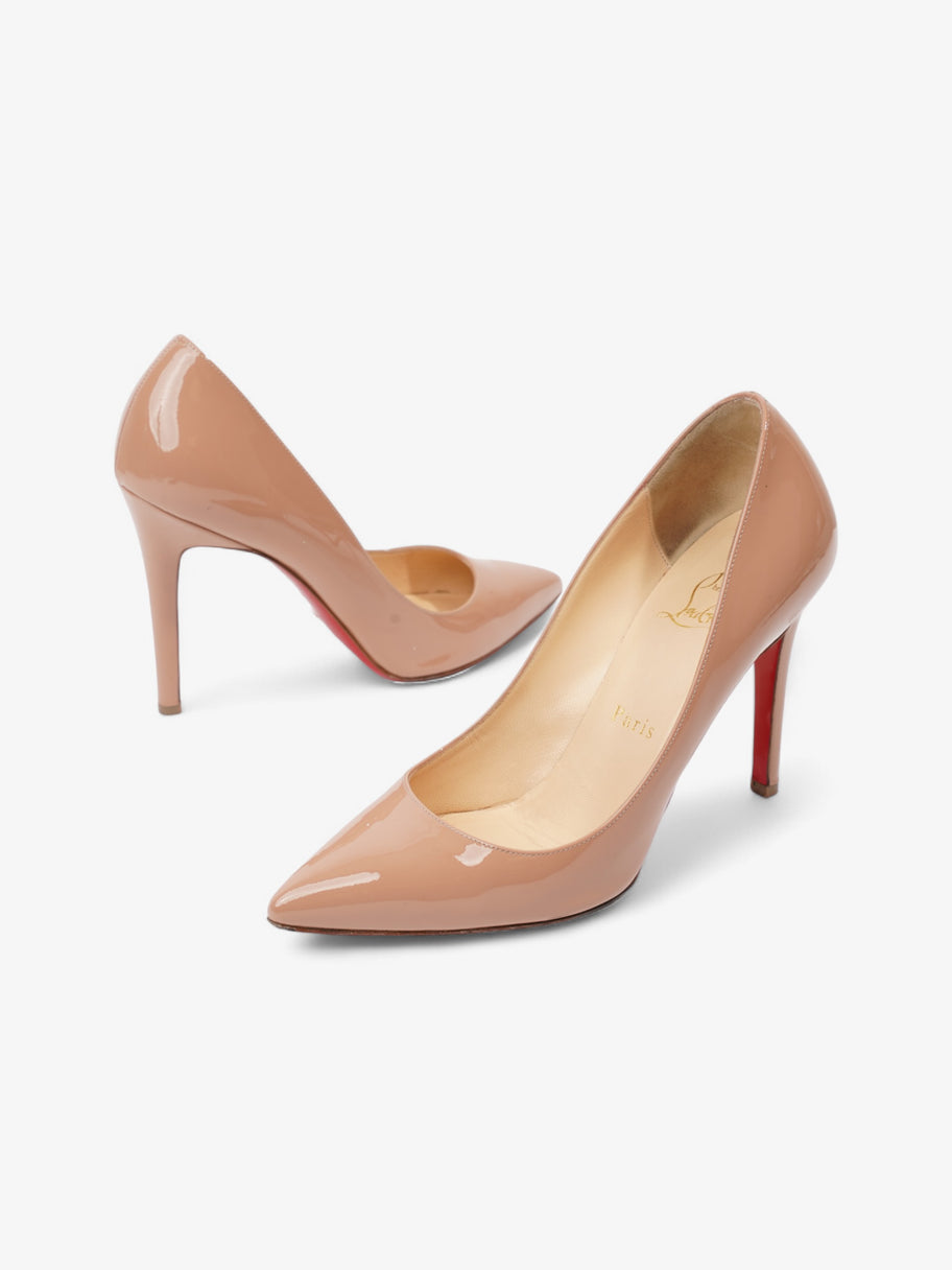 Christian Louboutin Pigalle Heels 100 Nude Patent Leather EU 37 UK 4 Image 8