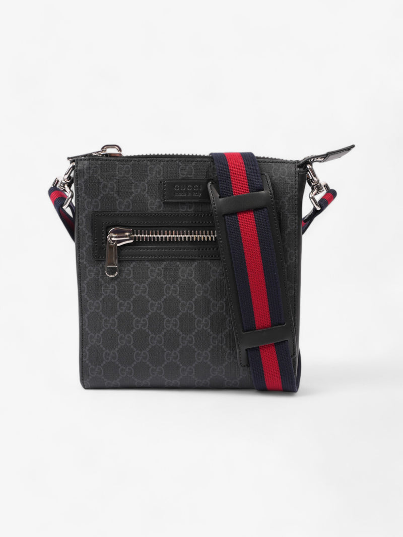  Gucci GG Messenger GG Supreme / Black Coated Canvas