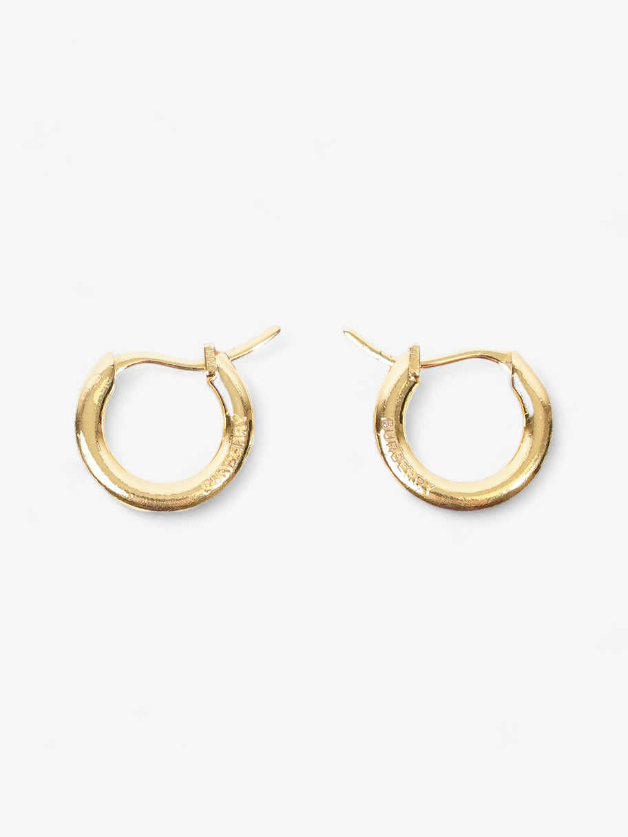 Burberry Hoop Earrings Gold Base Metal Image 1