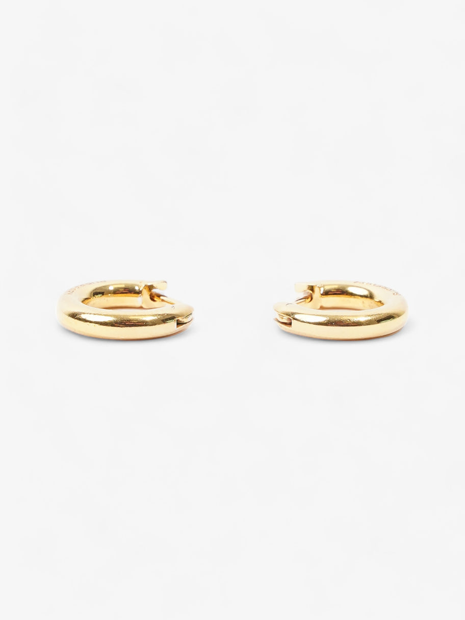 Burberry Hoop Earrings Gold Base Metal Image 4