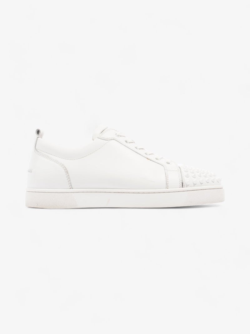  Christian Louboutin Louis Junior Spikes White Leather EU 42.5 UK 8.5