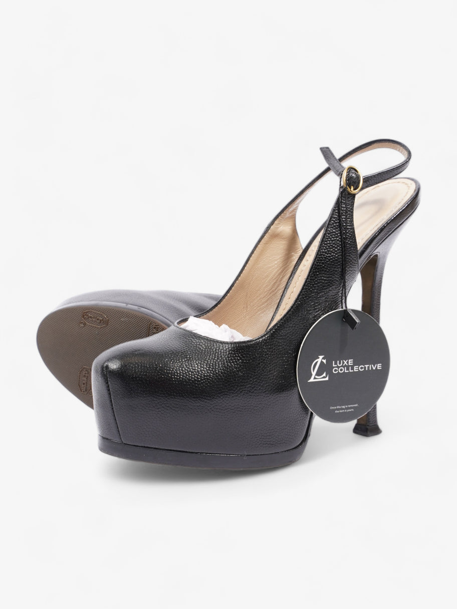 Vernigolf Tribtoo Platform Slingback Pumps 110mm Black Leather EU 36.5 UK 3.5 Image 11