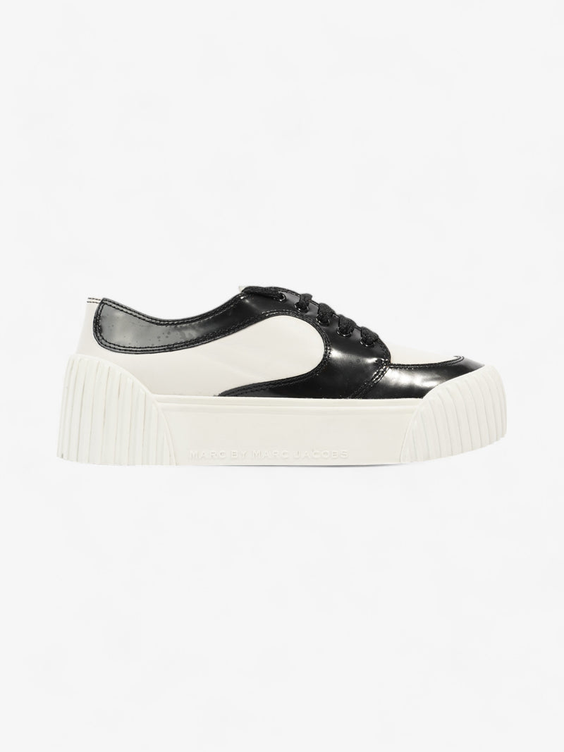  Marc Jacobs Court Sneakers White / Black Calfskin Leather EU 36 UK 3