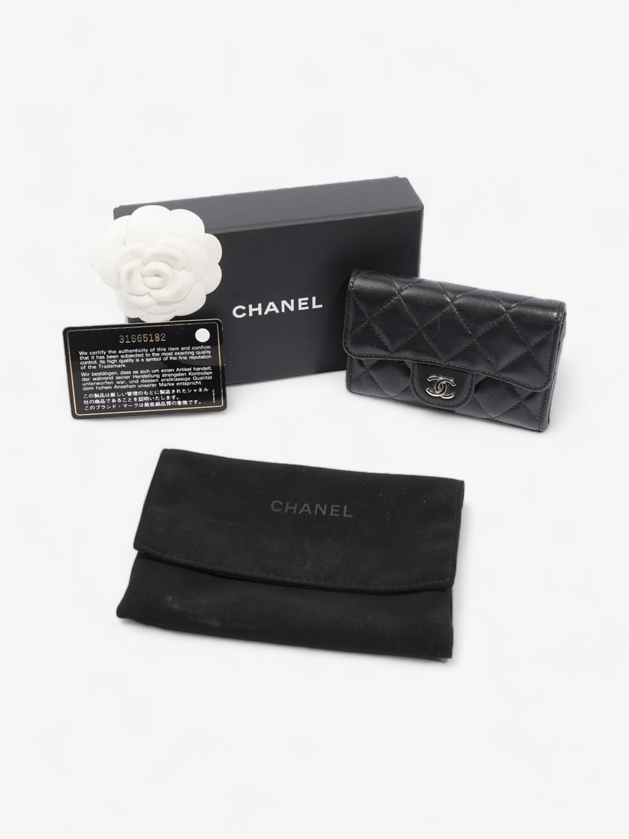 Chanel Classical Card Holder Black Lambskin Leather Image 9