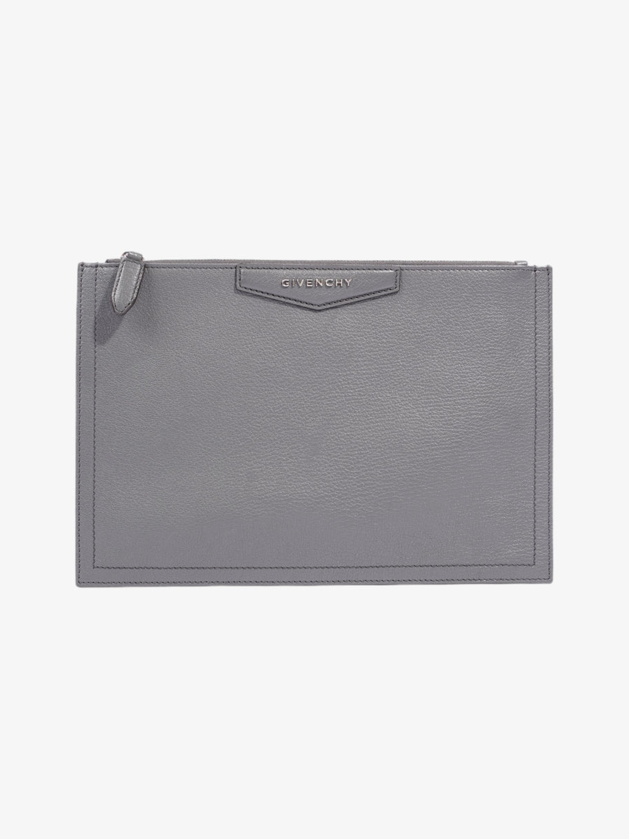 Givenchy Antigona Clutch Grey Leather Image 1