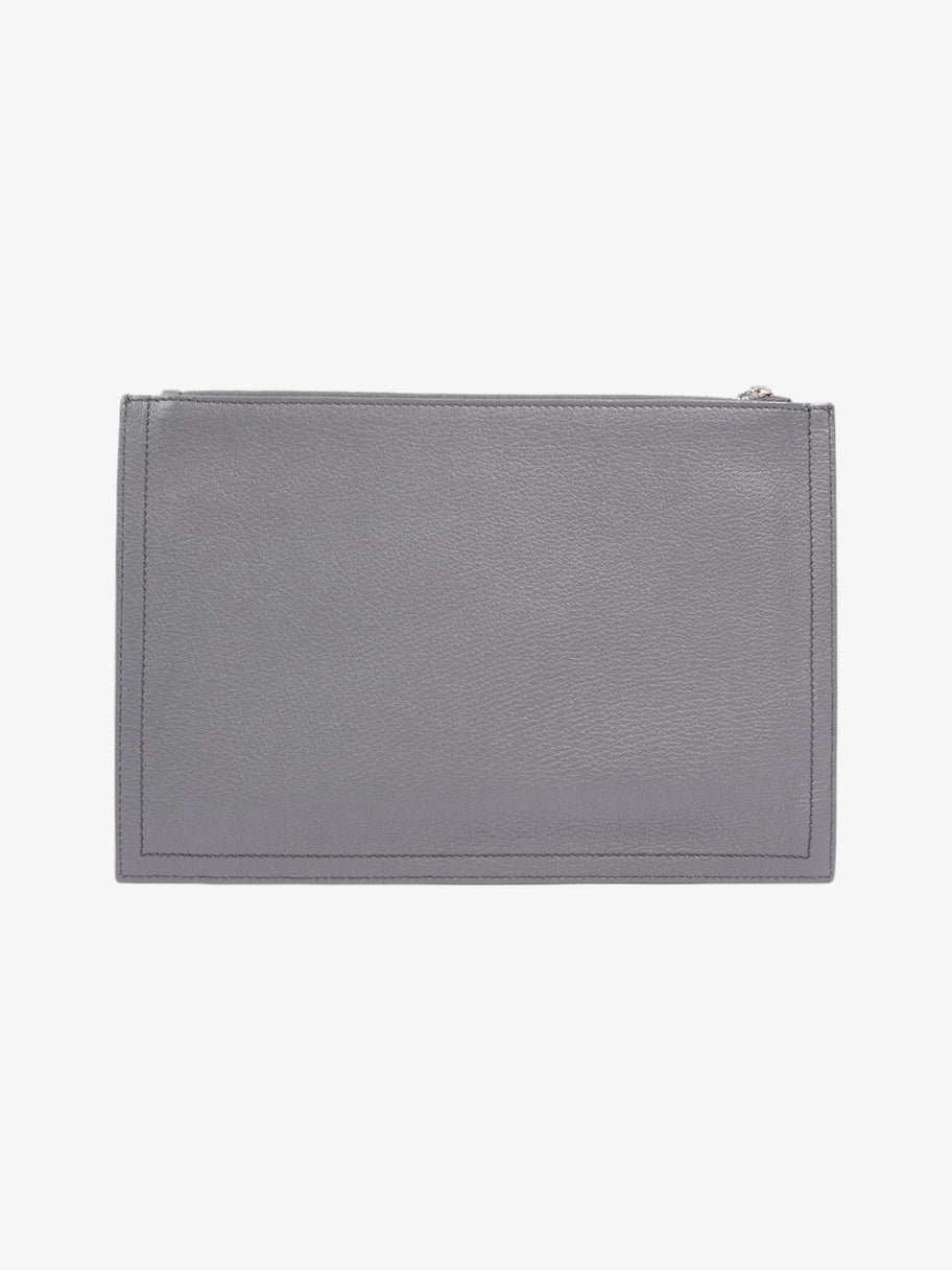 Givenchy Antigona Clutch Grey Leather Image 3