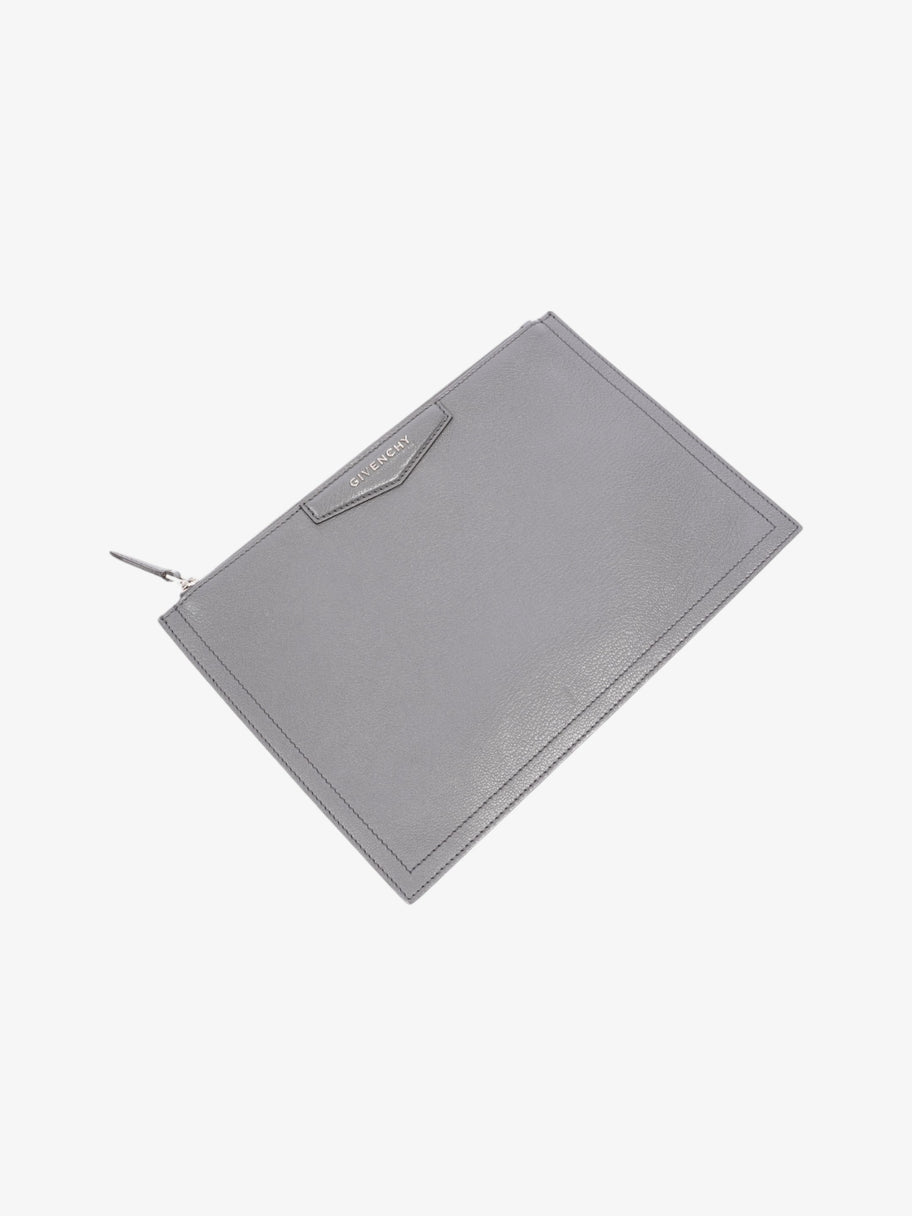 Givenchy Antigona Clutch Grey Leather Image 5