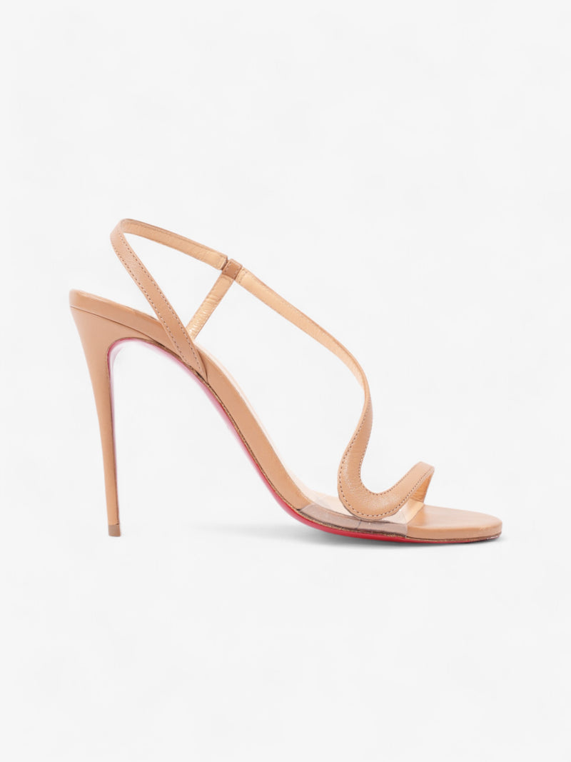  Christian Louboutin Rosalie Heels 100 Nude Leather EU 37 UK 4