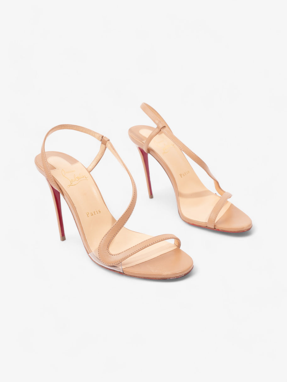 Christian Louboutin Rosalie Heels 100 Nude Leather EU 37 UK 4 Image 2