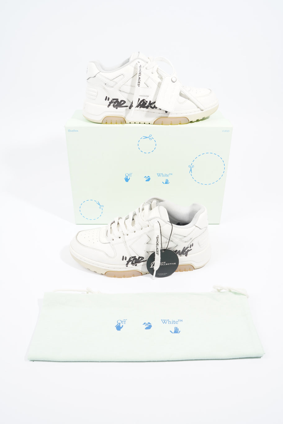 Off White Out Of Office White / Black Leather EU 38 UK 5 Image 10