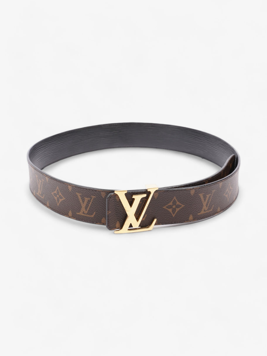 LV Reversible Belt Monogram / Black Coated Canvas 90cm 36