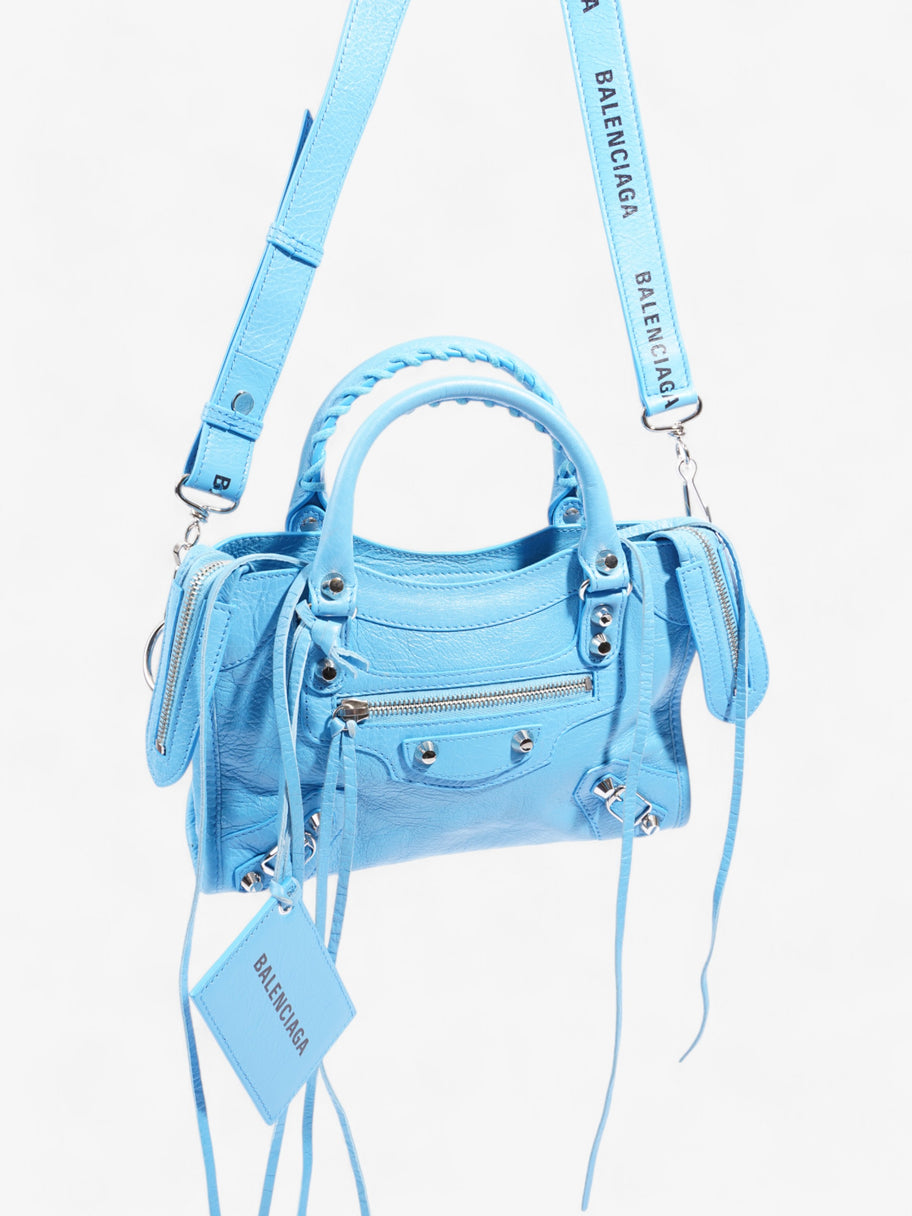 Balenciaga City Bag Sky Blue Leather Mini Image 7