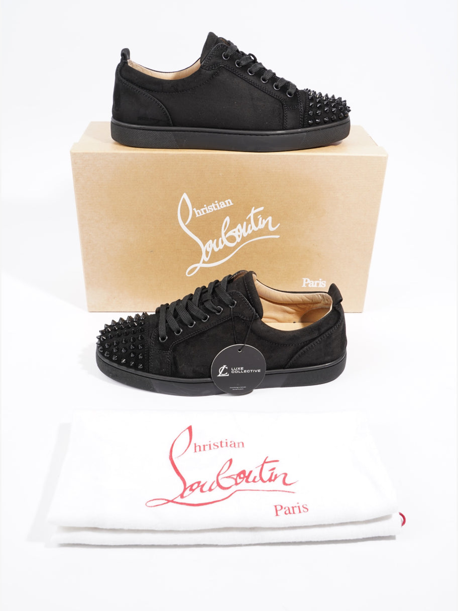 Christian Louboutin Lou Junior Spikes Black Suede Image 10