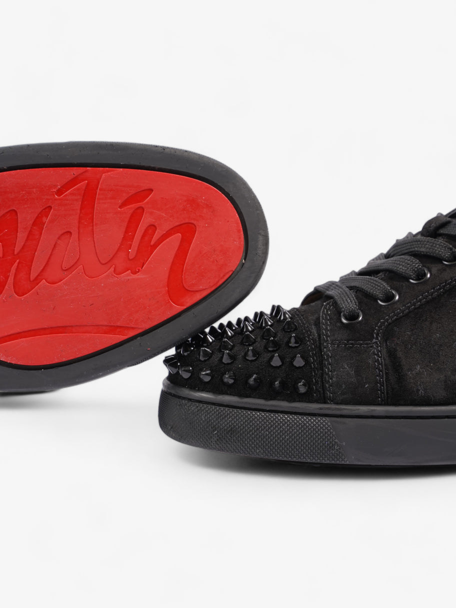 Christian Louboutin Lou Junior Spikes Black Suede Image 9