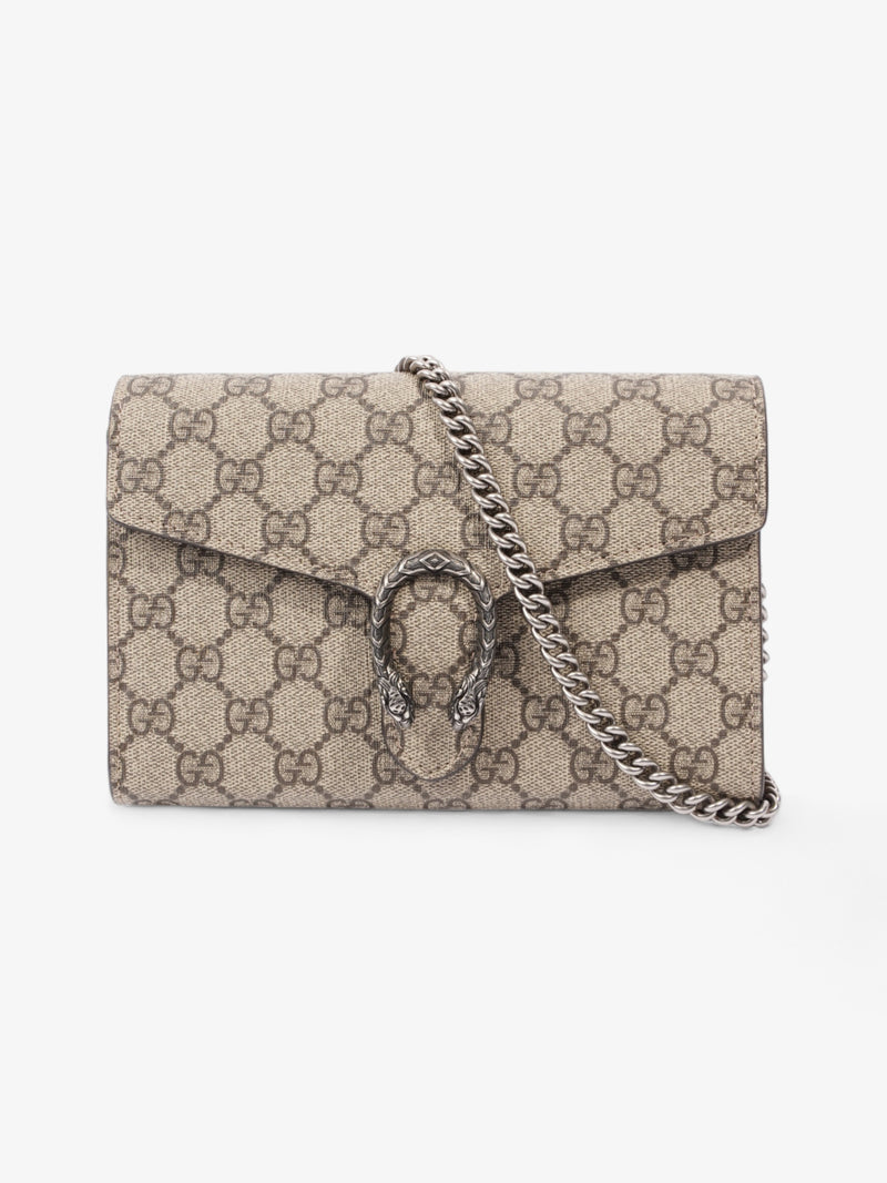  Gucci Dionysus Chain Wallet GG Supreme Coated Canvas