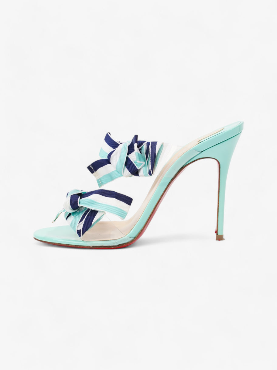 Christian Louboutin Circus City 100mm Mint / Navy / White Patent Leather EU 35.5 UK 2.5 Image 5