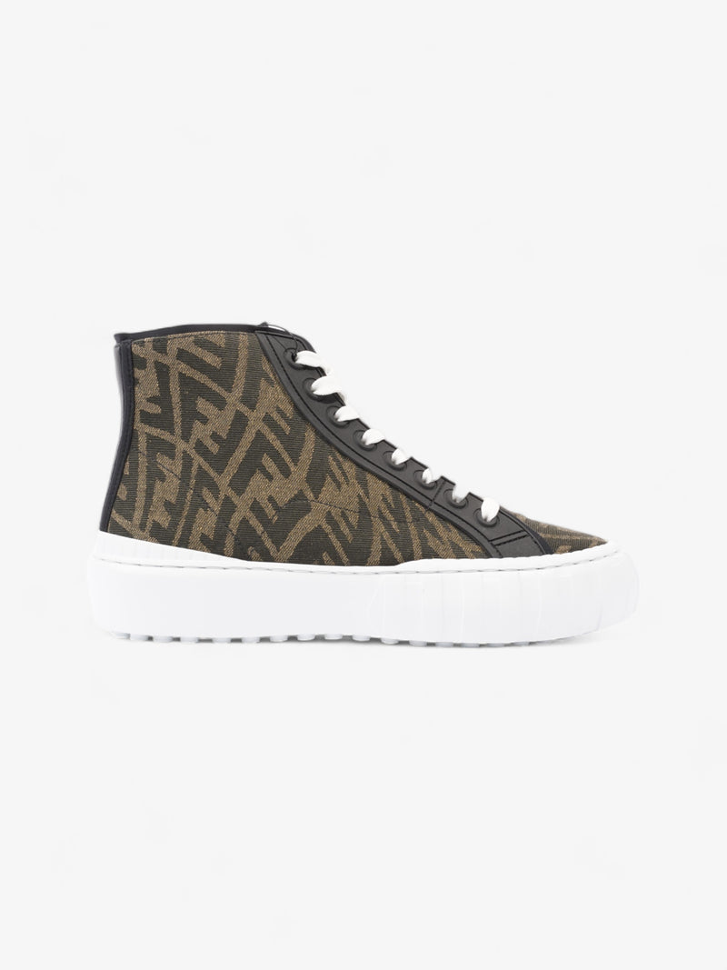  Fendi FF Vertigo High Top Monogram Suede EU 41 UK 7