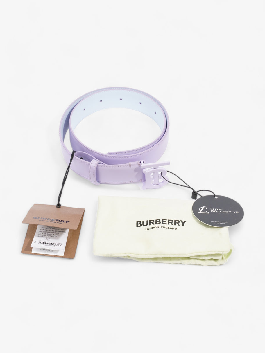 Burberry TB Belt Soft Violet Calfskin Leather Small (62.5-77.5cm) Image 7