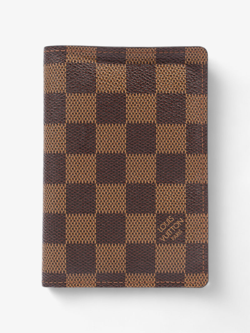  Louis Vuitton Passport Cover Damier Ebene Coated Canvas