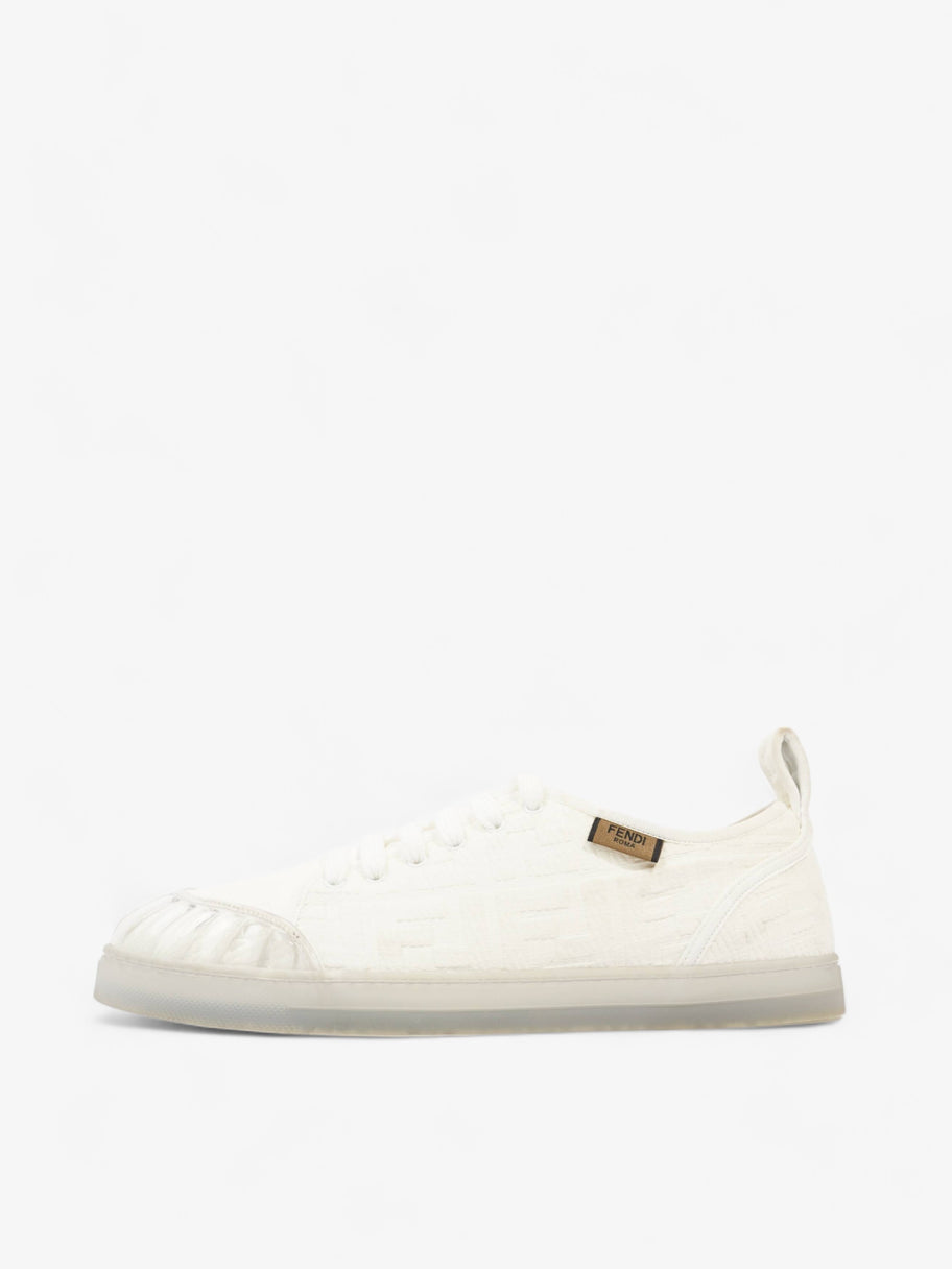 Fendi Fendi FF Sneakers White Canvas EU 40 UK 7 Image 5