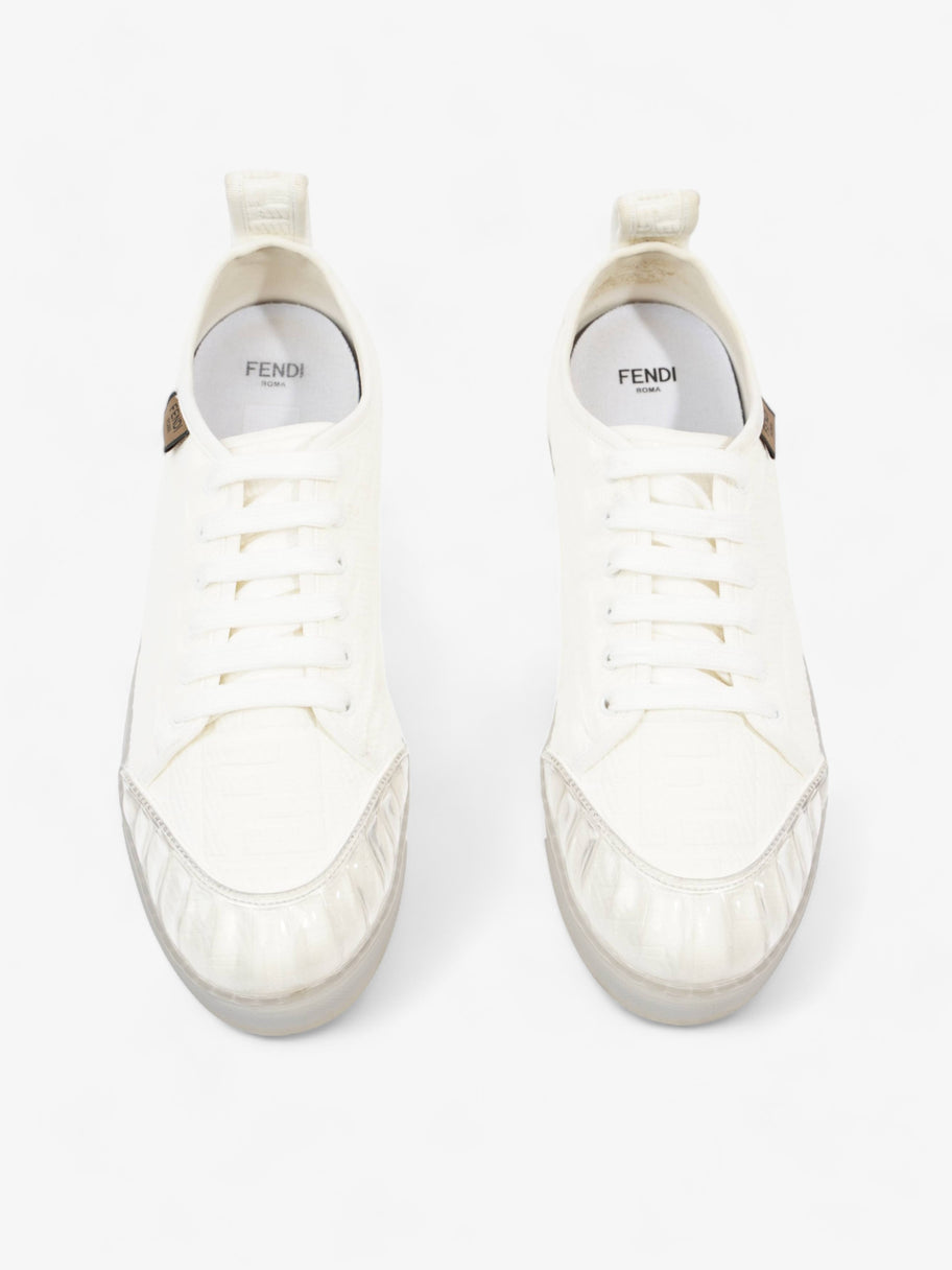 Fendi Fendi FF Sneakers White Canvas EU 40 UK 7 Image 8