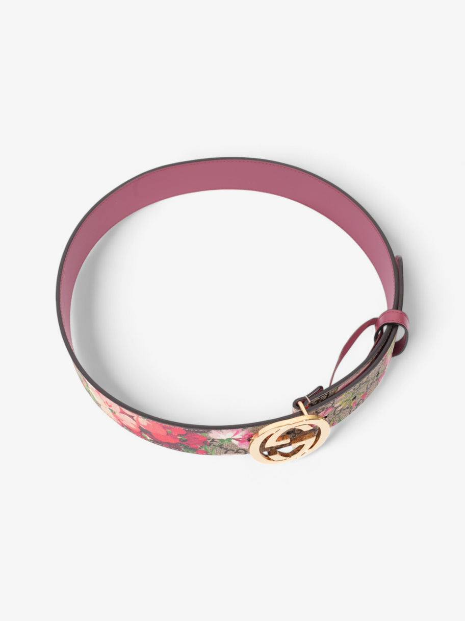 Gucci Interlocking G Belt Bloom Monogram Canvas 80cm / 32