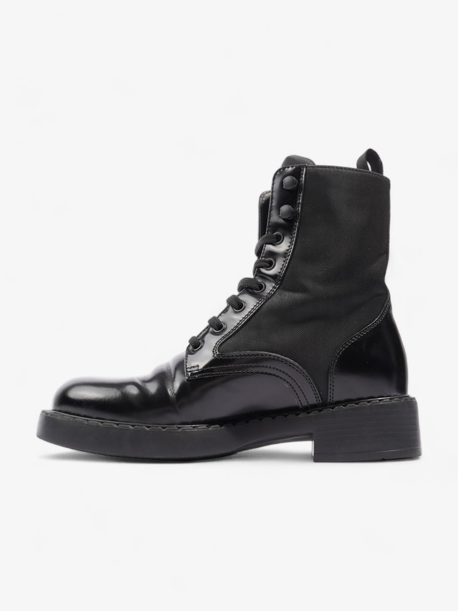 Prada Brushed-leather and Re-Nylon Boots Black Re Nylon EU 38 UK 5 Image 3