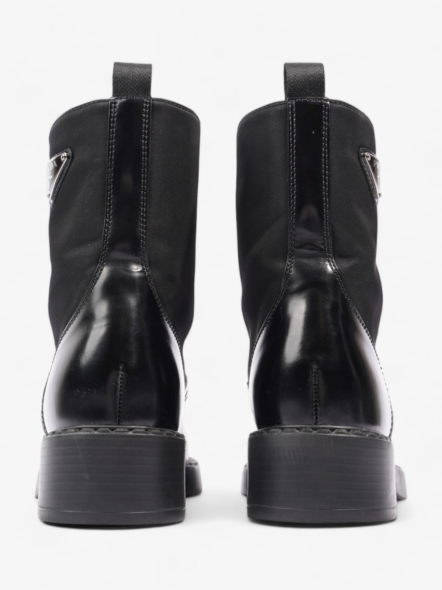 Prada Brushed-leather and Re-Nylon Boots Black Re Nylon EU 38 UK 5 Image 6