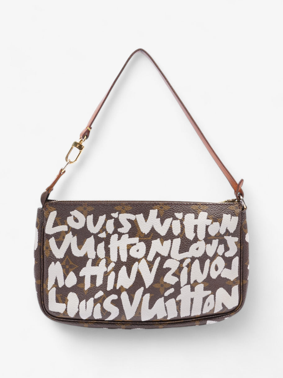 Louis Vuitton x Stephen Sprouse Pochette Accessoires Monogram / White Coated Canvas Image 4