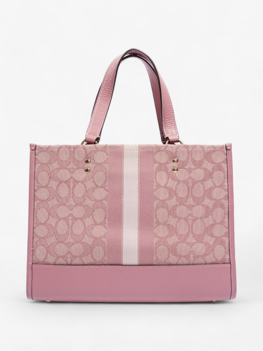 Coach Dempsey Tote Pink / Beige Cotton Image 4