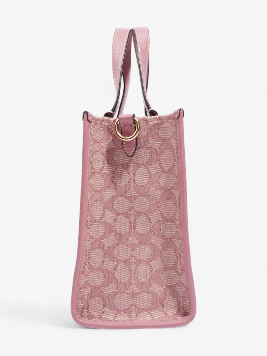 Coach Dempsey Tote Pink / Beige Cotton Image 5