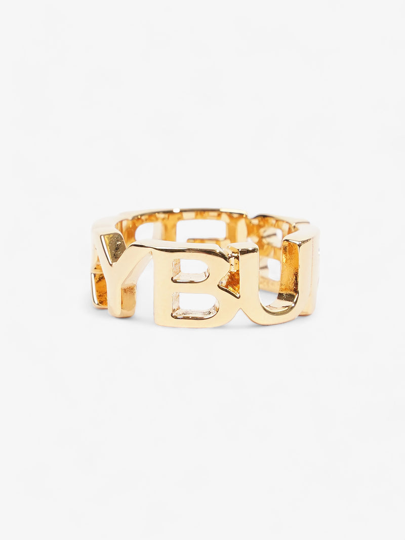  Logo Ring Gold Base Metal 54