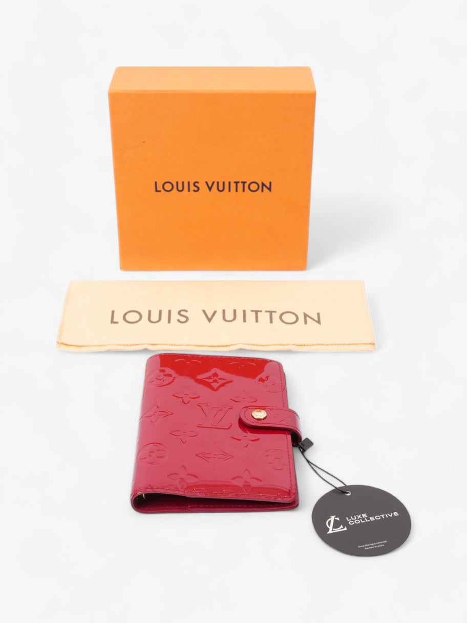 Louis Vuitton Agenda Cover Red Monogram Vernis Leather PM Image 9