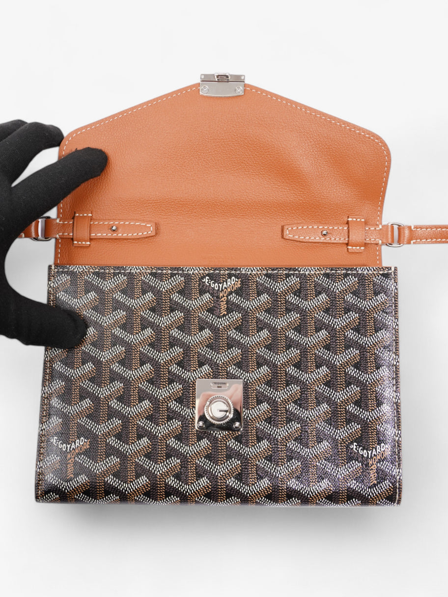 Goyard Chypre Wallet Pouch Black / Tan Coated Canvas Image 18