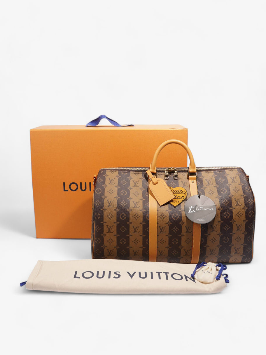 Louis Vuitton x Nigo Keepall Bandouliere Reverse Monogram Canvas 50 Image 12