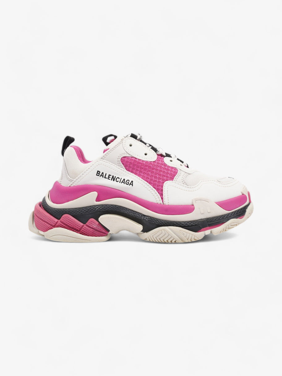 Balenciaga Triple S White / Pink / Black Mesh EU 38 UK 5 Image 1