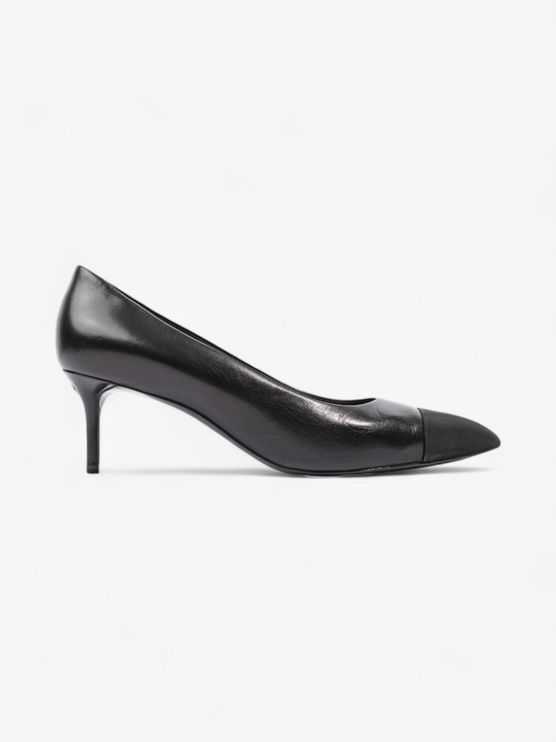  Chanel Pointed Heel 65mm Black Leather EU 41 UK 8