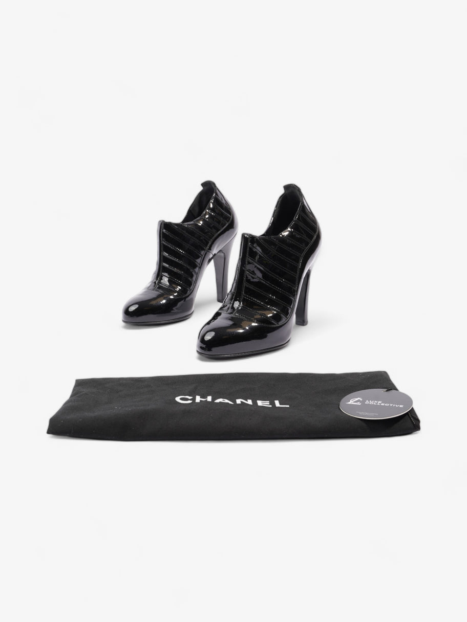 Chanel Patent Leather Ankle Boots 100 Black Patent Leather EU 38 UK 5 Image 10