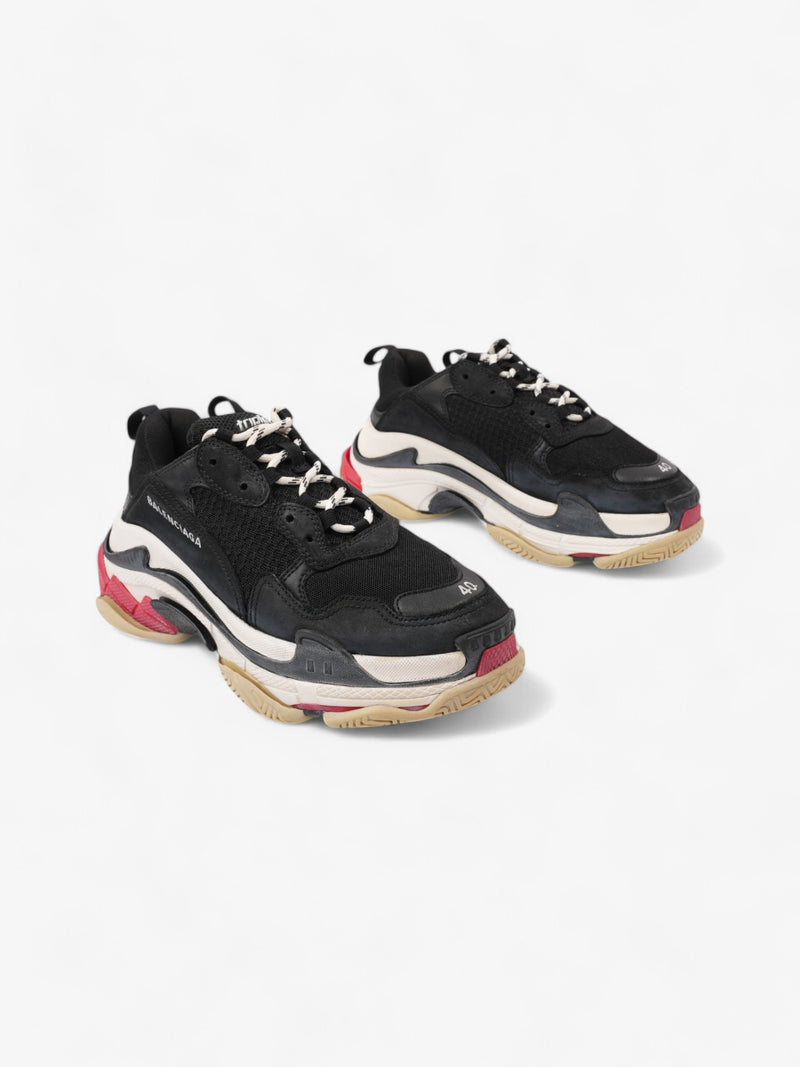  Balenciaga Triple S Black / White / Red Mesh EU 40 UK 6