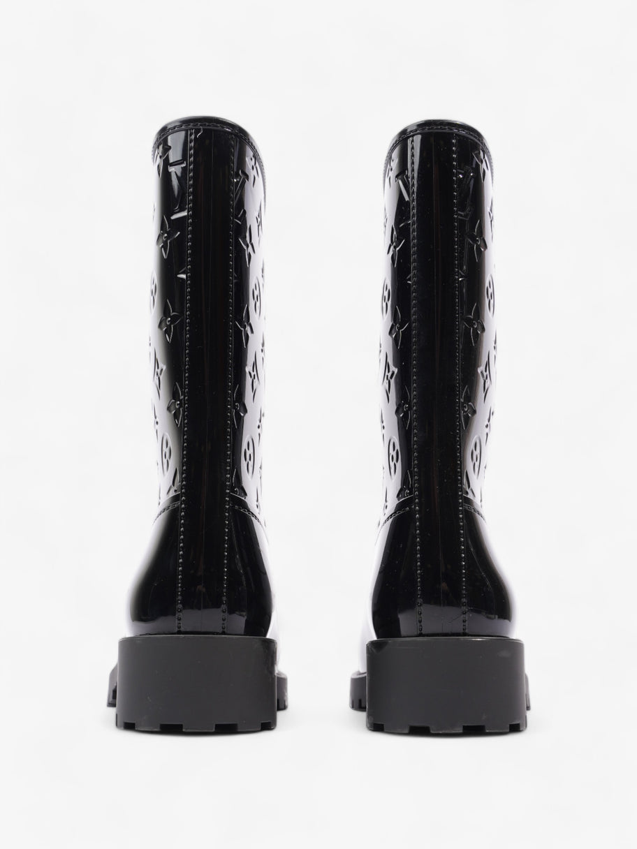 Louis Vuitton Drops Wellington Boots Black Patent Leather EU 38 UK 5 Image 6