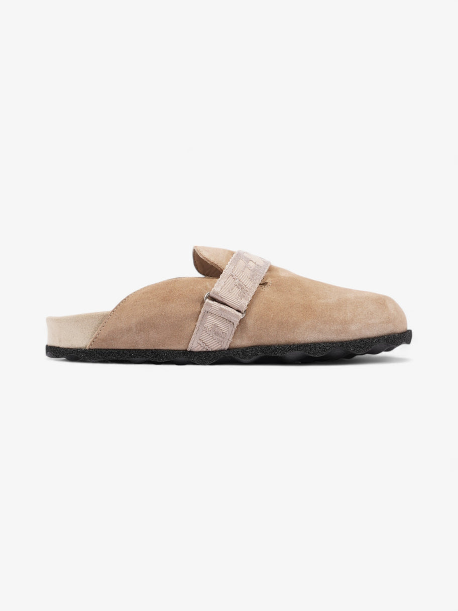 Off White Buckled Round-toe Mules Beige / Black Suede EU 37 UK 4 Image 4