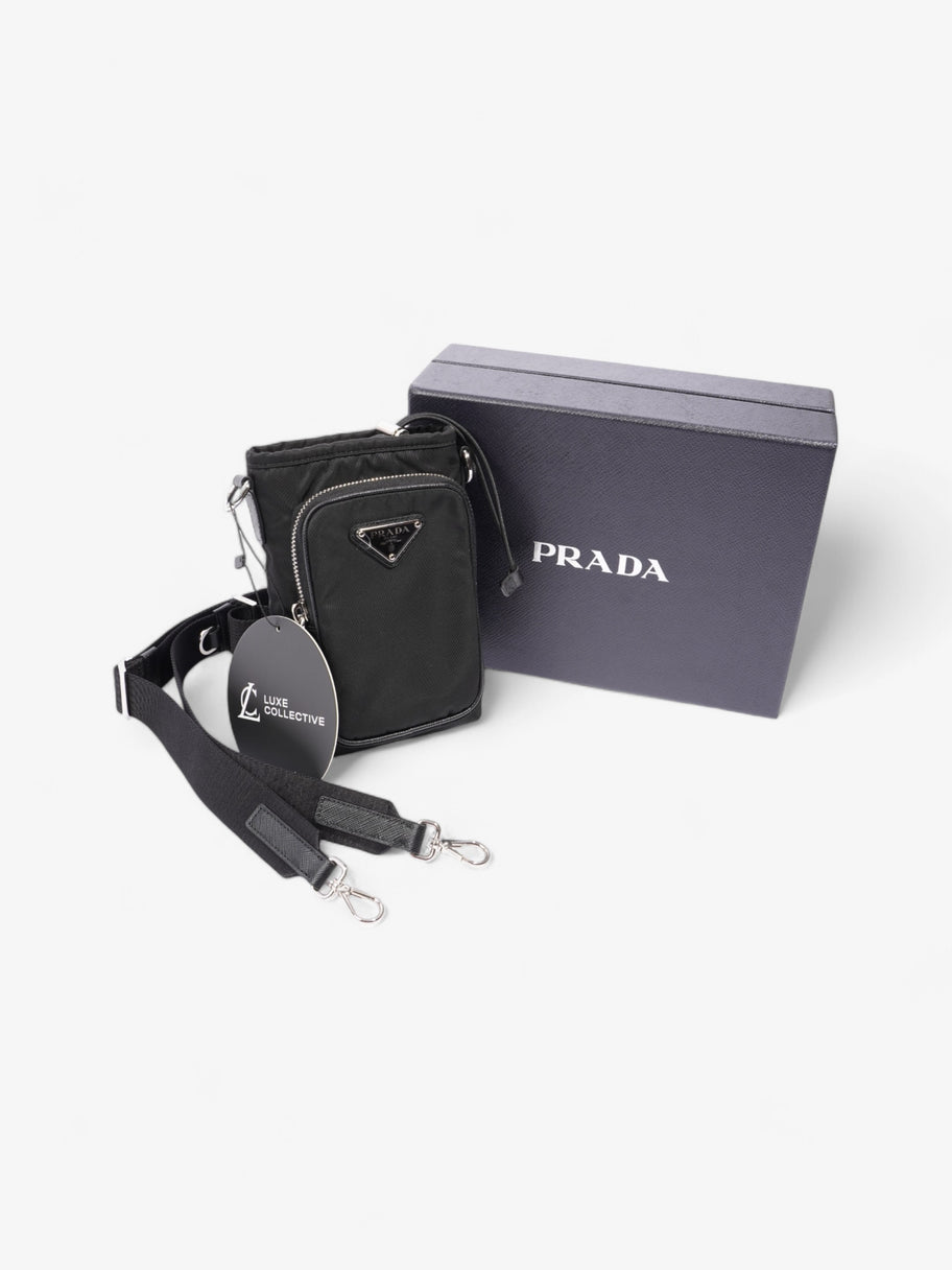 Prada Phone Case Crossbody Black Re Nylon Image 9