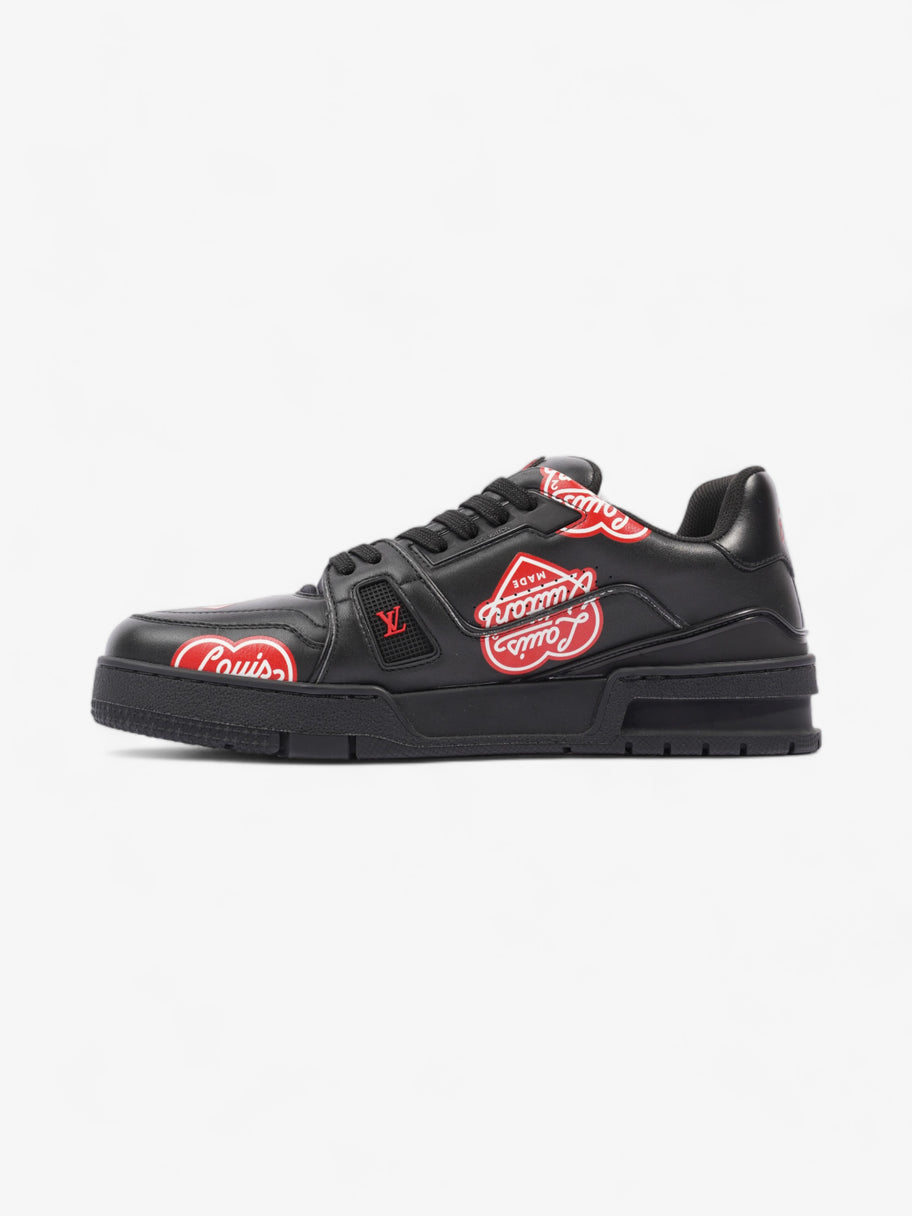 Virgil Abloh x Nigo LV Made Heart Trainer Black / Red Leather EU 40.5 UK 6.5 Image 3