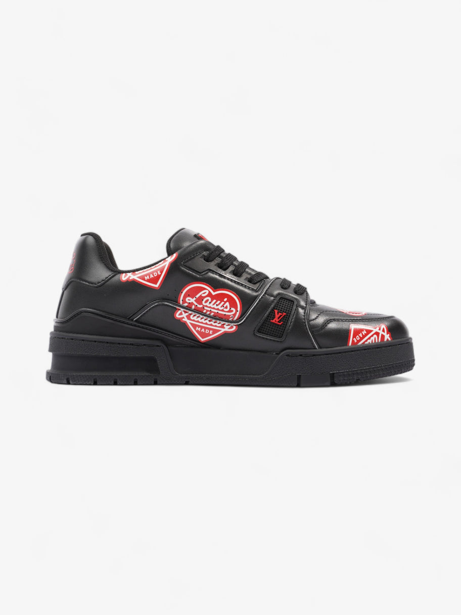 Virgil Abloh x Nigo LV Made Heart Trainer Black / Red Leather EU 40.5 UK 6.5 Image 4