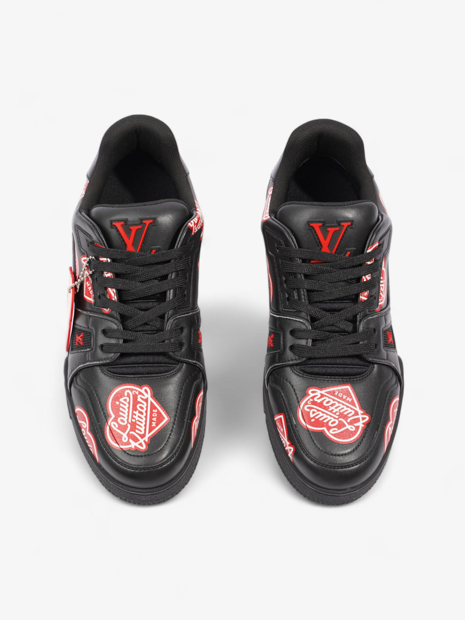 Virgil Abloh x Nigo LV Made Heart Trainer Black / Red Leather EU 40.5 UK 6.5 Image 8