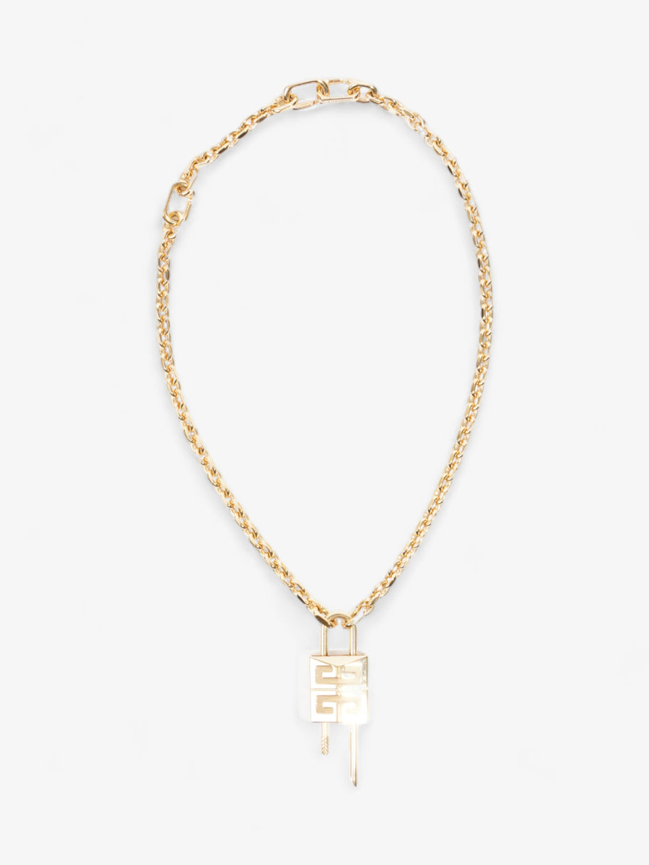 Givenchy 4G Padlock Necklace Gold Brass Image 1