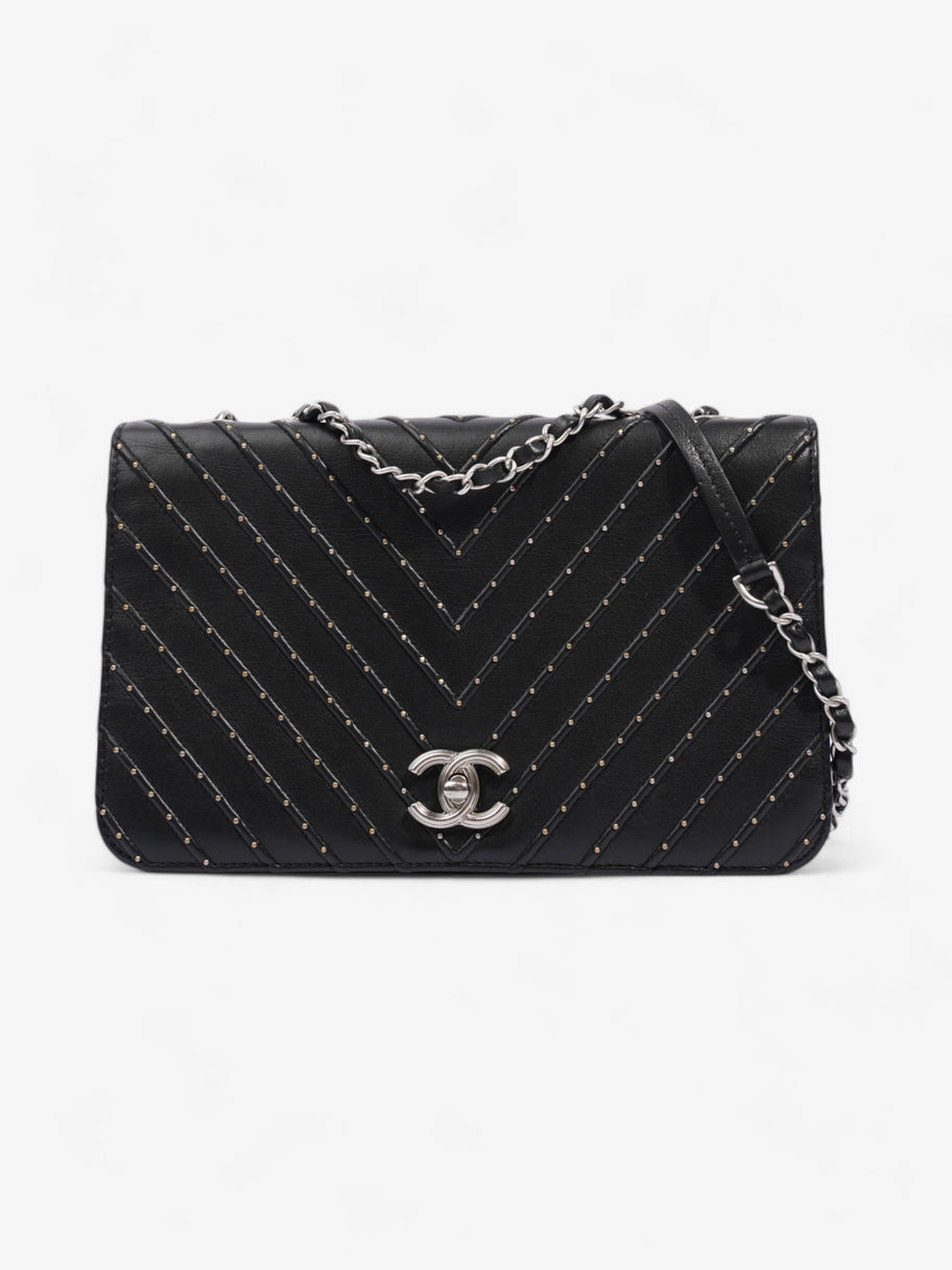 Chanel Stud Wars Flap Bag Black Calfskin Leather Image 1