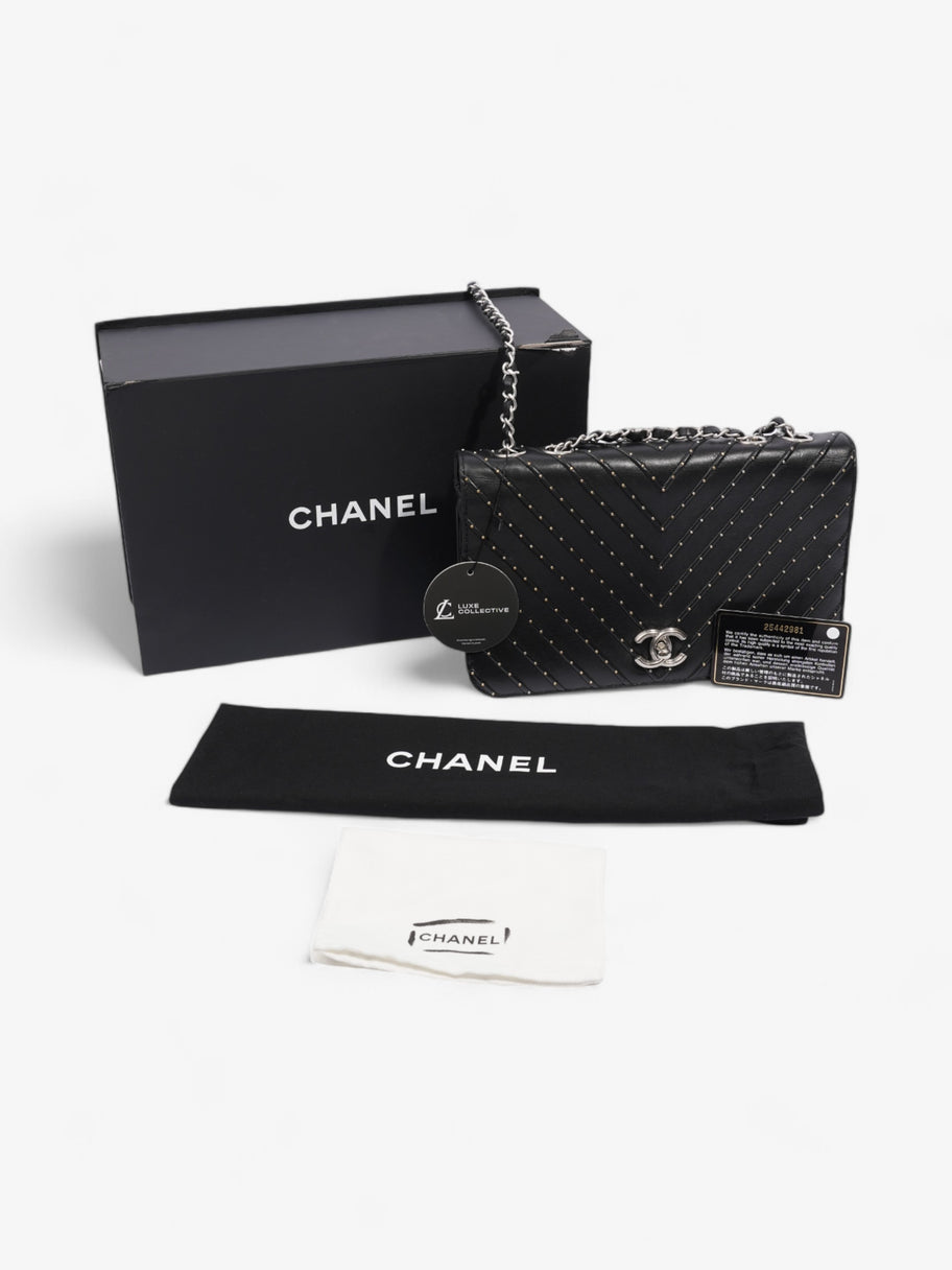 Chanel Stud Wars Flap Bag Black Calfskin Leather Image 9