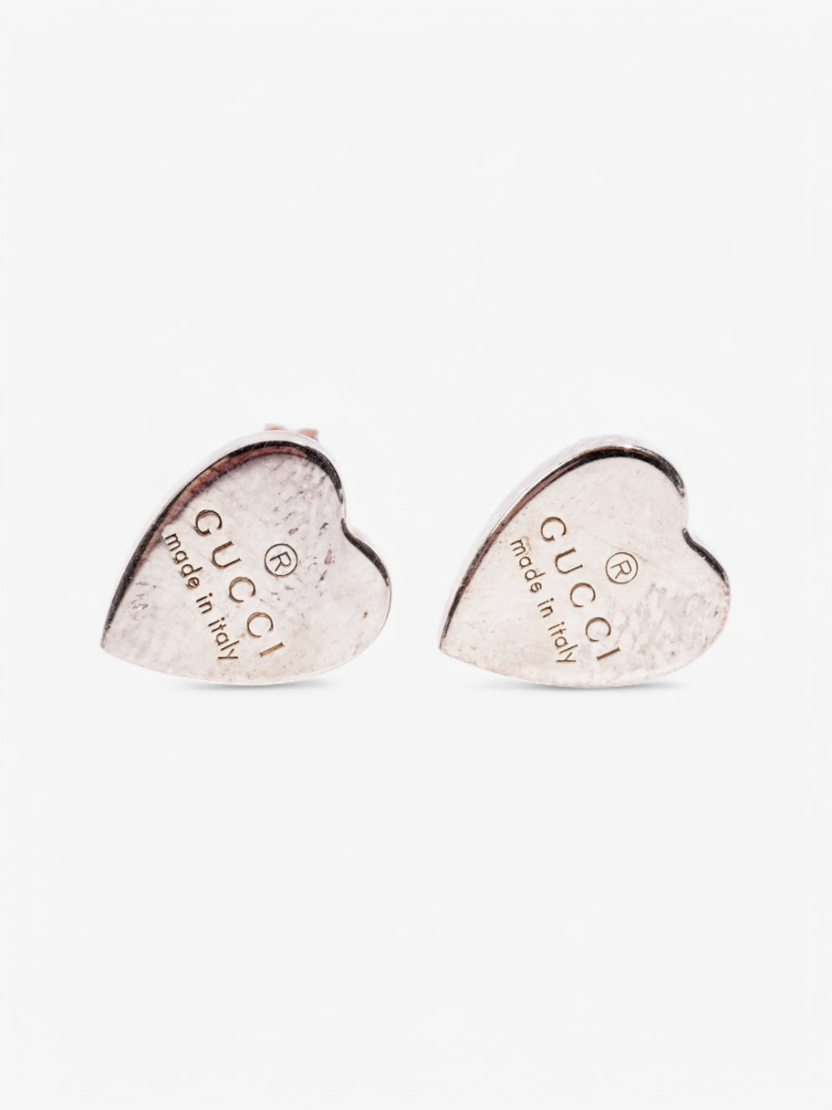 Gucci Heart Earrings Silver Silver Sterling Image 1