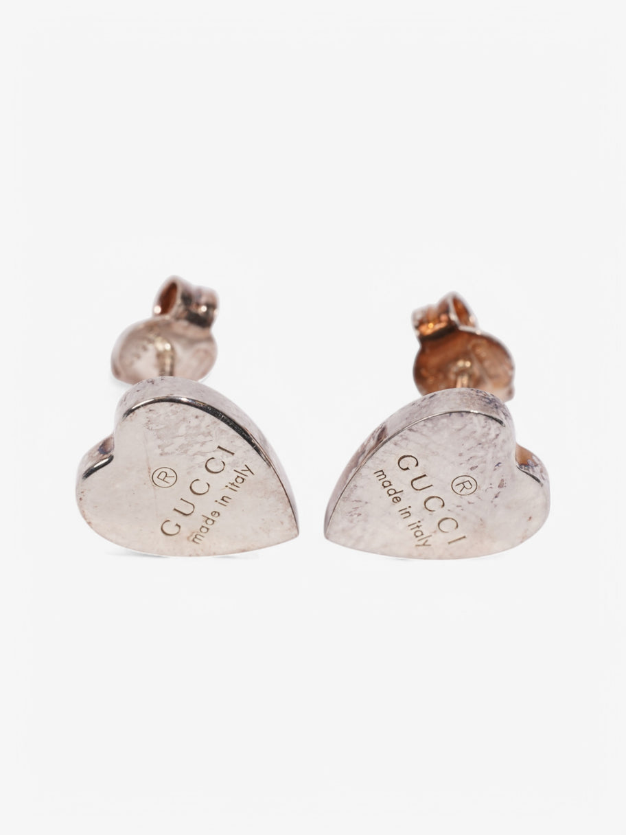 Gucci Heart Earrings Silver Silver Sterling Image 3